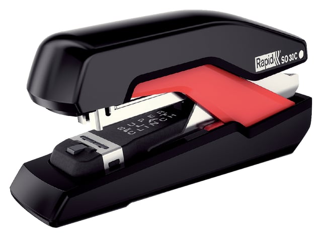 Nietmachine Rapid SO30c halfstrip 30vel 24/6 zwart/rood afbeelding
