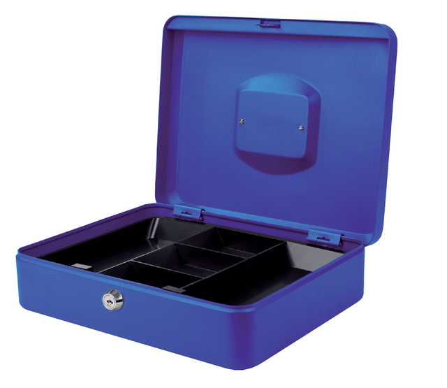 Geldkist Pavo 300x240x90mm blauw afbeelding