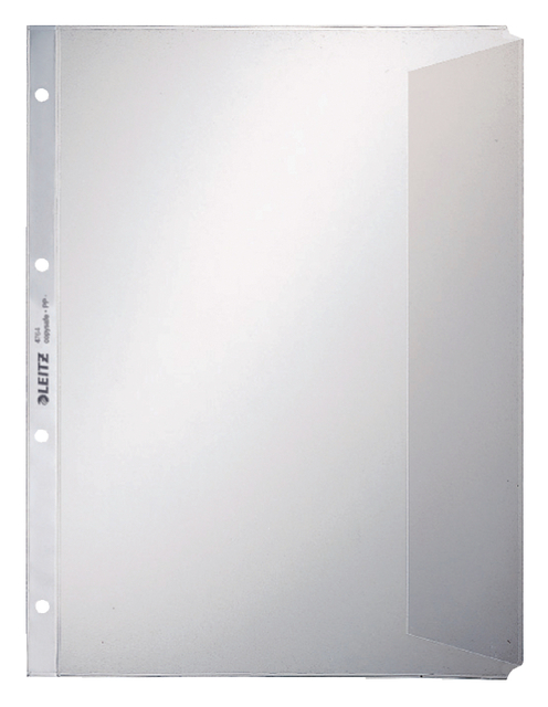 Showtas Leitz Premium met klep copy safe 0.13mm PP A4 transparant 50 stuks afbeelding