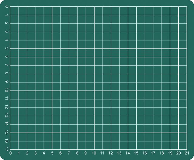 Snijmat A5 230x190mm groen afbeelding
