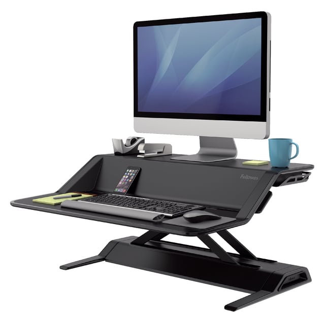 Zit-Sta werkplek Fellowes Lotus zwart afbeelding