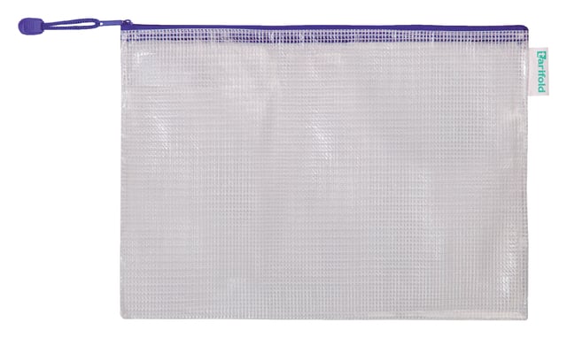 Opbergtas Tarifold met rits 330x240mm PVC blauw afbeelding