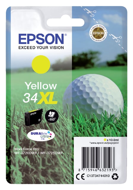 Inktcartridge Epson 34XL T3474 geel afbeelding