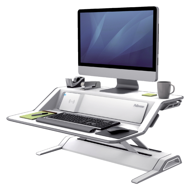 Zit-Sta werkplek Fellowes Lotus DX wit afbeelding