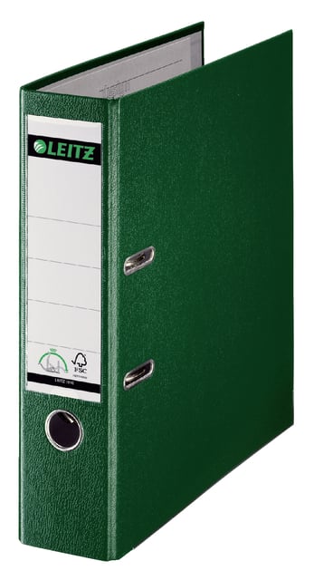 Ordner Leitz 1010 180° 80mm PP A4 groen afbeelding
