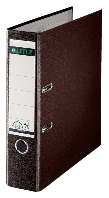 Ordner Leitz 1010 180° 80mm PP A4 bruin afbeelding