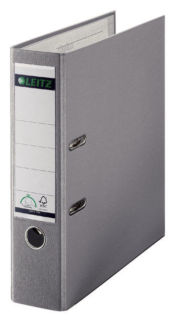 Ordner Leitz 1010 180° 80mm PP A4 grijs afbeelding