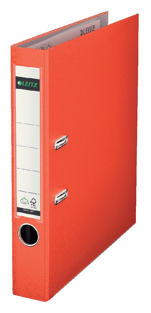 Ordner Leitz 1015 180° 52mm PP A4 lichtrood afbeelding