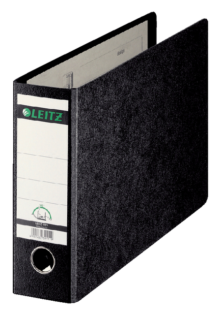 Ordner Leitz A4 dwars 77mm gewolkt zwart afbeelding