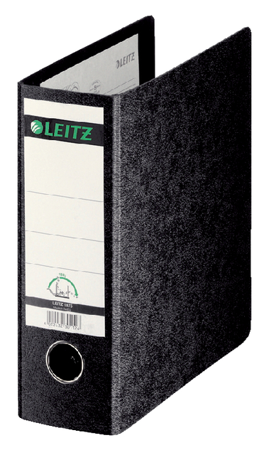 Ordner Leitz 1075 180° 77mm karton A5 recht zwart afbeelding