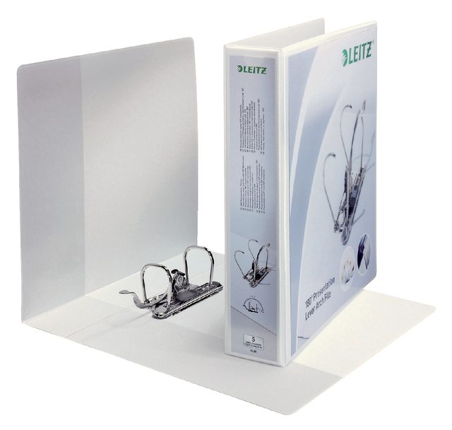 Ordner Leitz 4226 panorama 180° 50mm PP A4 maxi 3tas wit afbeelding