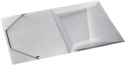 Elastomap Djois college file A4 3 kleppen PP transparant