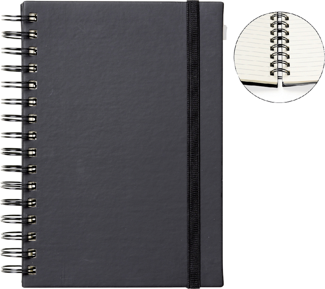 Notitieboek Quantore A5 spiraal zwart afbeelding