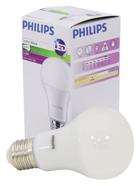 Ledlamp Philips CorePro LEDbulb E27 13,5W=100W 1520 Lumen afbeelding