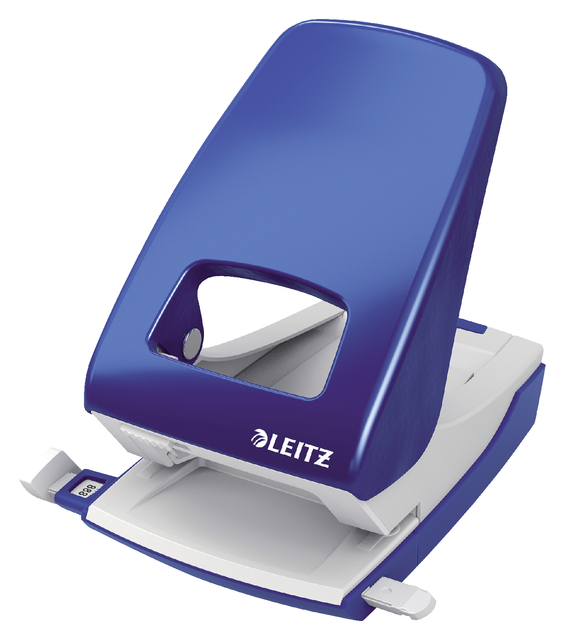 Perforator Leitz NeXXt archief metaal 40 vel blauw afbeelding