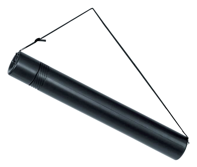 Tekeningkoker Linex zoom 50 tot 90cm doorsnee 6cm zwart afbeelding