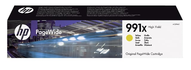 Inktcartridge HP M0J98AE 991X geel afbeelding