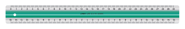 Liniaal Linex super S30 30cm transparant afbeelding