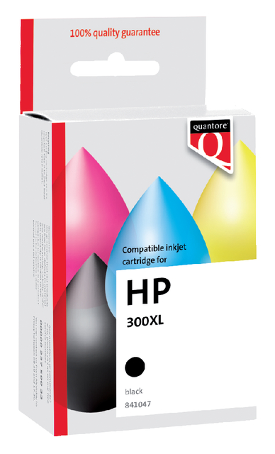 Inktcartridge Quantore alternatief tbv HP CC641EE 300XL zwart afbeelding