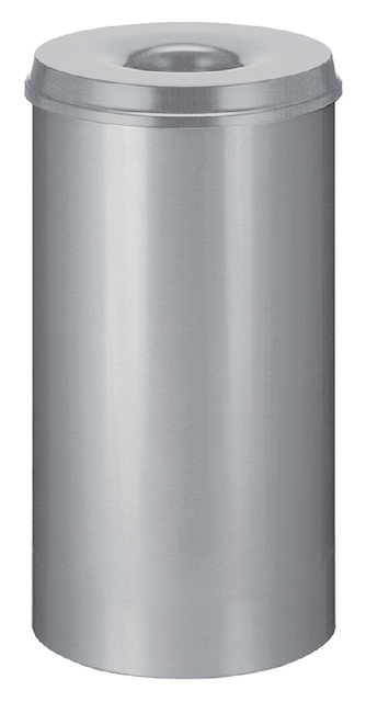 Papierbak met vlamdover Vepabins 50liter 33.5cm grijs afbeelding