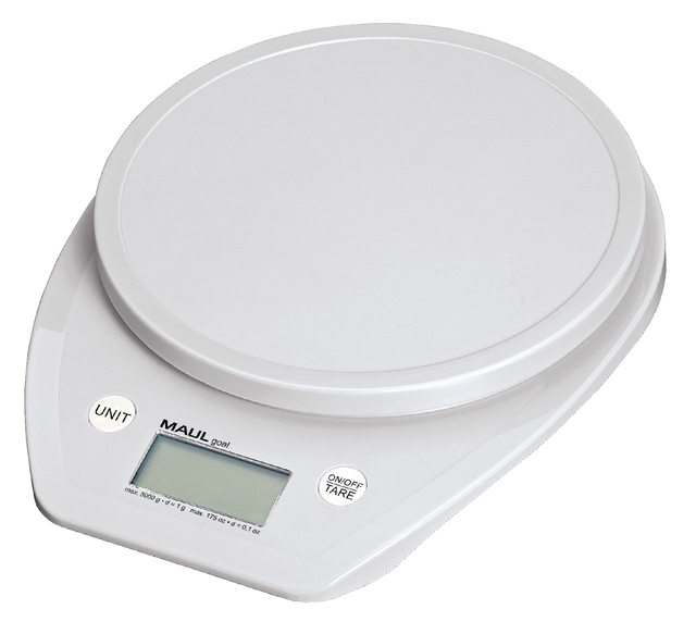 Briefweger MAUL Goal tot 5000 gram inclusief batterij wit afbeelding