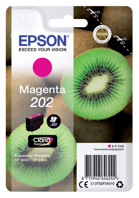 Inktcartridge Epson 202 T02F34 rood afbeelding
