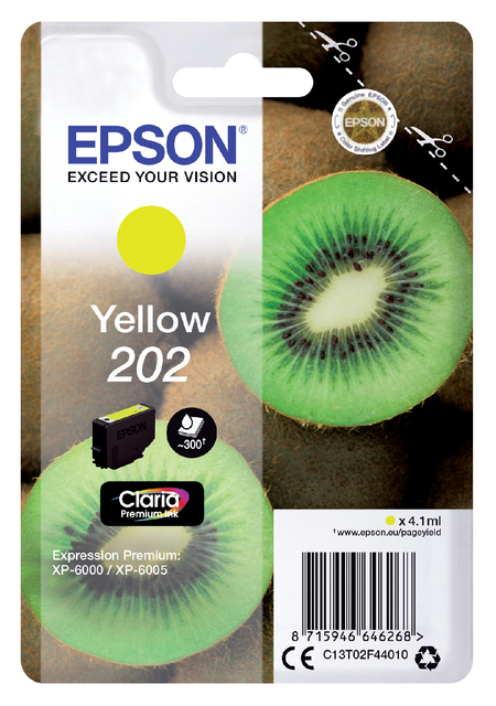 Inktcartridge Epson 202 T02F44 geel afbeelding