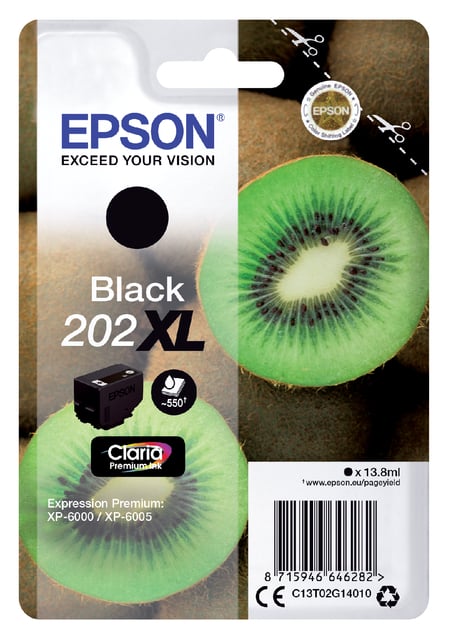 Inktcartridge Epson 202XL T02G14 zwart afbeelding