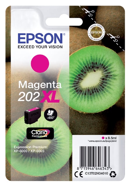 Inktcartridge Epson 202XL T02H34 rood afbeelding
