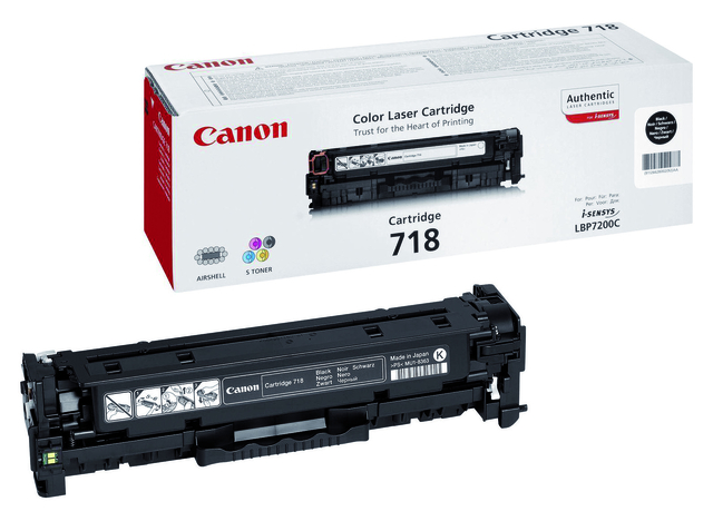 Tonercartridge Canon 718 zwart afbeelding