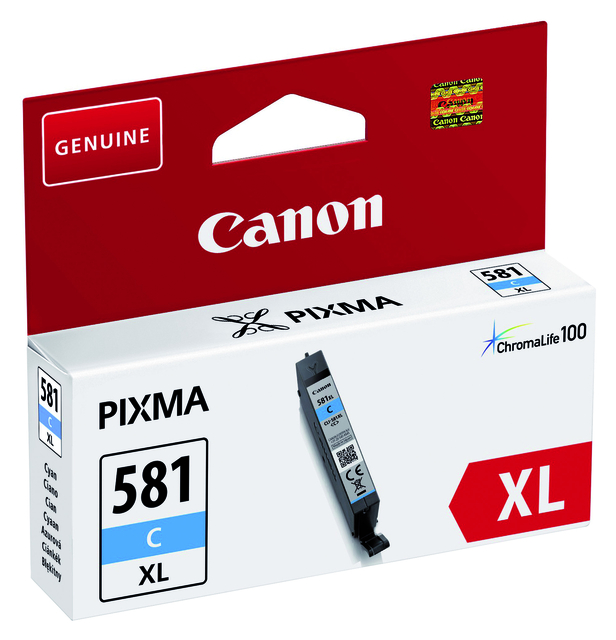 Inktcartridge Canon CLI-581XL blauw afbeelding