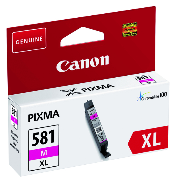 Inktcartridge Canon CLI-581XL rood afbeelding