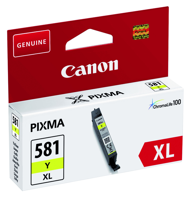 Inktcartridge Canon CLI-581XL geel afbeelding