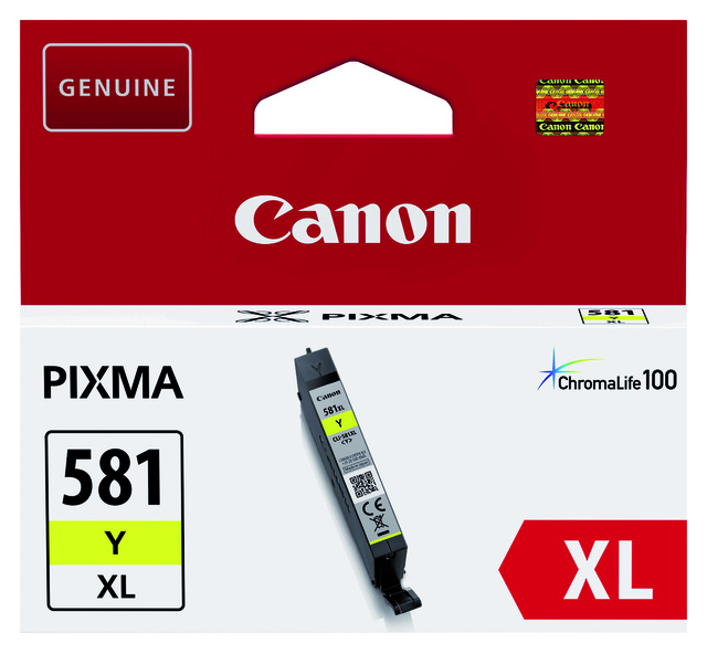 Inktcartridge Canon CLI-581XL geel — Foto 2 van 2
