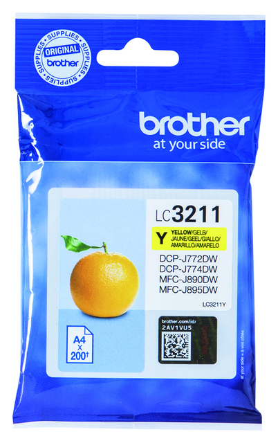 Inktcartridge Brother LC-3211Y geel afbeelding