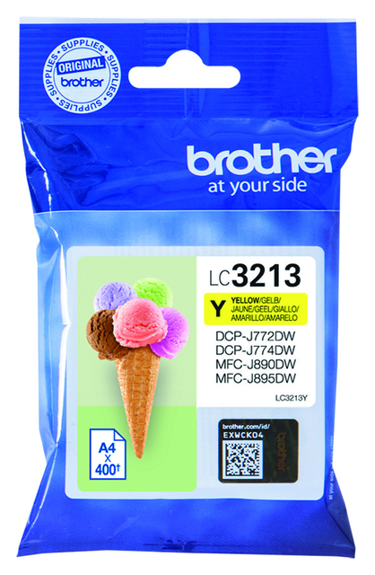 Inktcartridge Brother LC-3213Y geel afbeelding