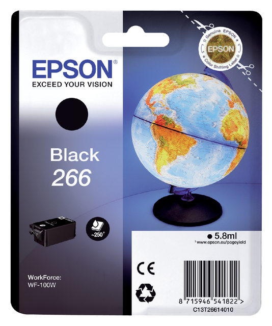 Inktcartridge Epson 266 T2661 zwart afbeelding