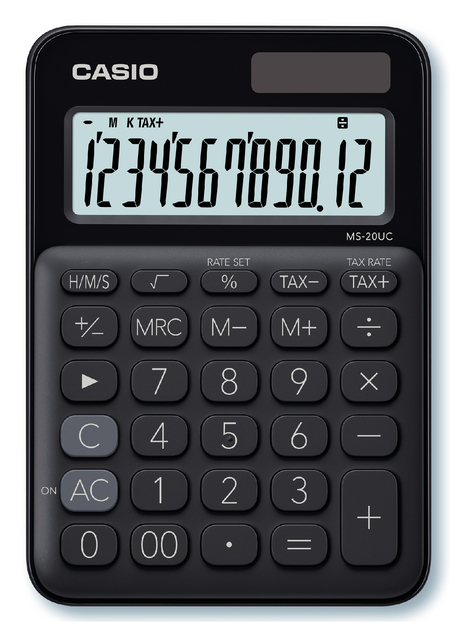 Rekenmachine Casio MS-20UC zwart afbeelding