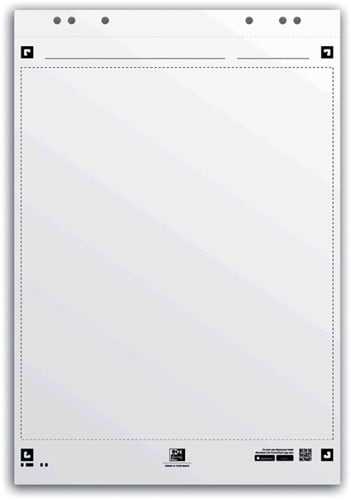 Flipoverpapier Oxford smart 650x980mm blanco 90 gram 20 vel