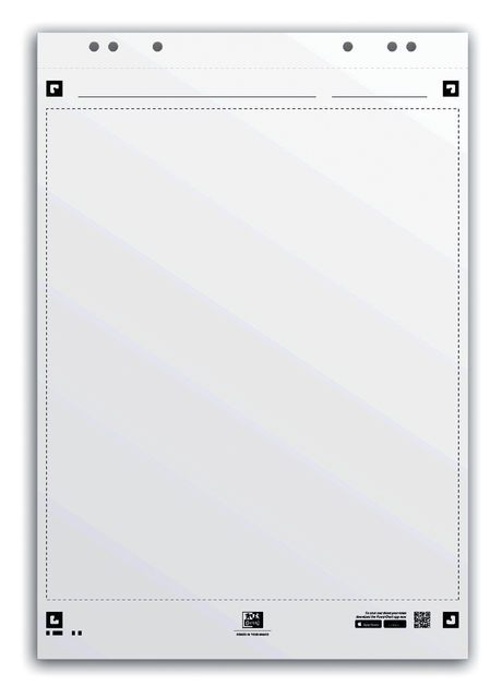 Flipoverpapier Oxford smart 650x980mm blanco 90 gram 20 vel afbeelding