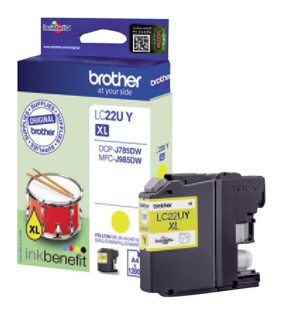 Inktcartridge Brother LC-22UY geel afbeelding
