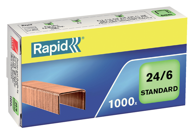Nieten Rapid 24/6 verkoperd standaard 1000 stuks afbeelding