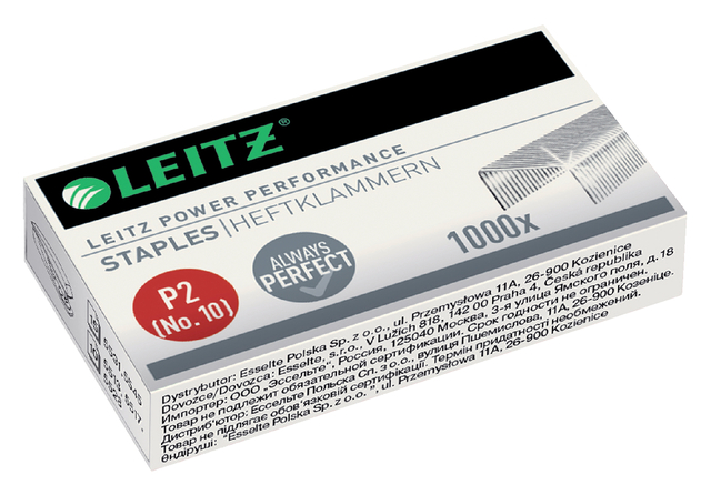 Nieten Leitz P2 nr.10 verzinkt 1000 stuks afbeelding