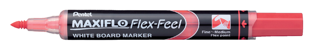 Whiteboardmarker Pentel MWL5SBF Maxiflo rond 1.5-4.5mm rood afbeelding