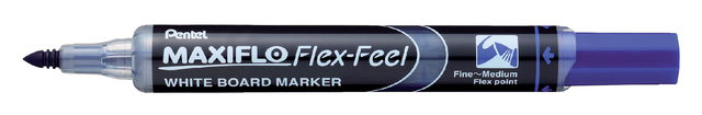Whiteboardmarker Pentel MWL5SBF Maxiflo rond 1.5-4.5mm blauw afbeelding
