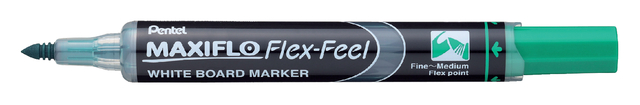 Whiteboardmarker Pentel MWL5SBF Maxiflo rond 1.5-4.5mm groen afbeelding