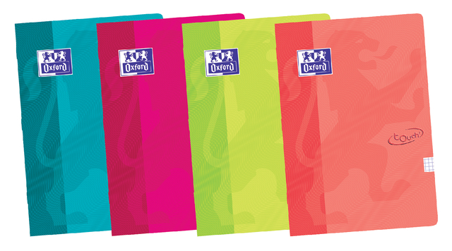 Schrift Oxford School Touch A4 lijn 72 pagina&apos;s 80gr assorti afbeelding