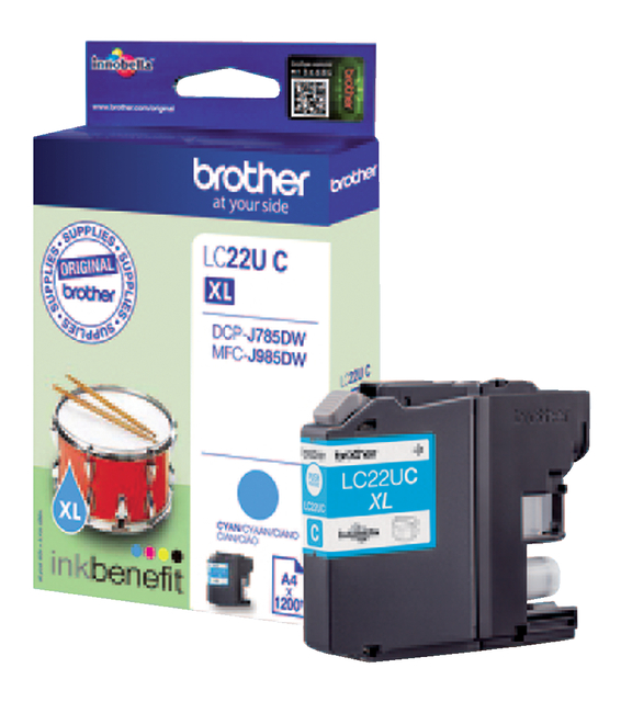 Inktcartridge Brother LC-22UC blauw afbeelding