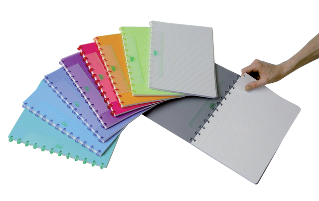 Schrift Adoc A4 ruit 5x5mm 144blz 90gr PP assorti afbeelding