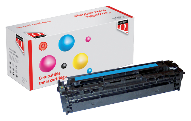 Tonercartridge Quantore alternatief tbv HP CB541A 125A blauw afbeelding
